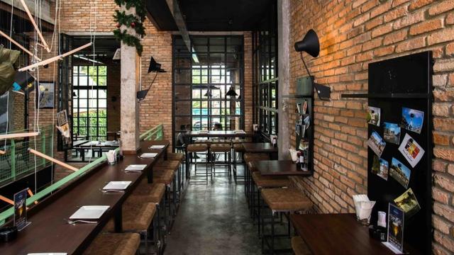 商業(yè)空間:越南西貢主題餐廳工業(yè)風(fēng)格設(shè)計