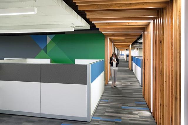 別小看回收木板條！美國(guó)VMware公司用它創(chuàng)造了獨(dú)特的木質(zhì)辦公空間