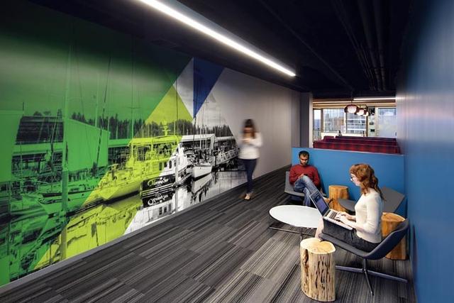 別小看回收木板條！美國(guó)VMware公司用它創(chuàng)造了獨(dú)特的木質(zhì)辦公空間