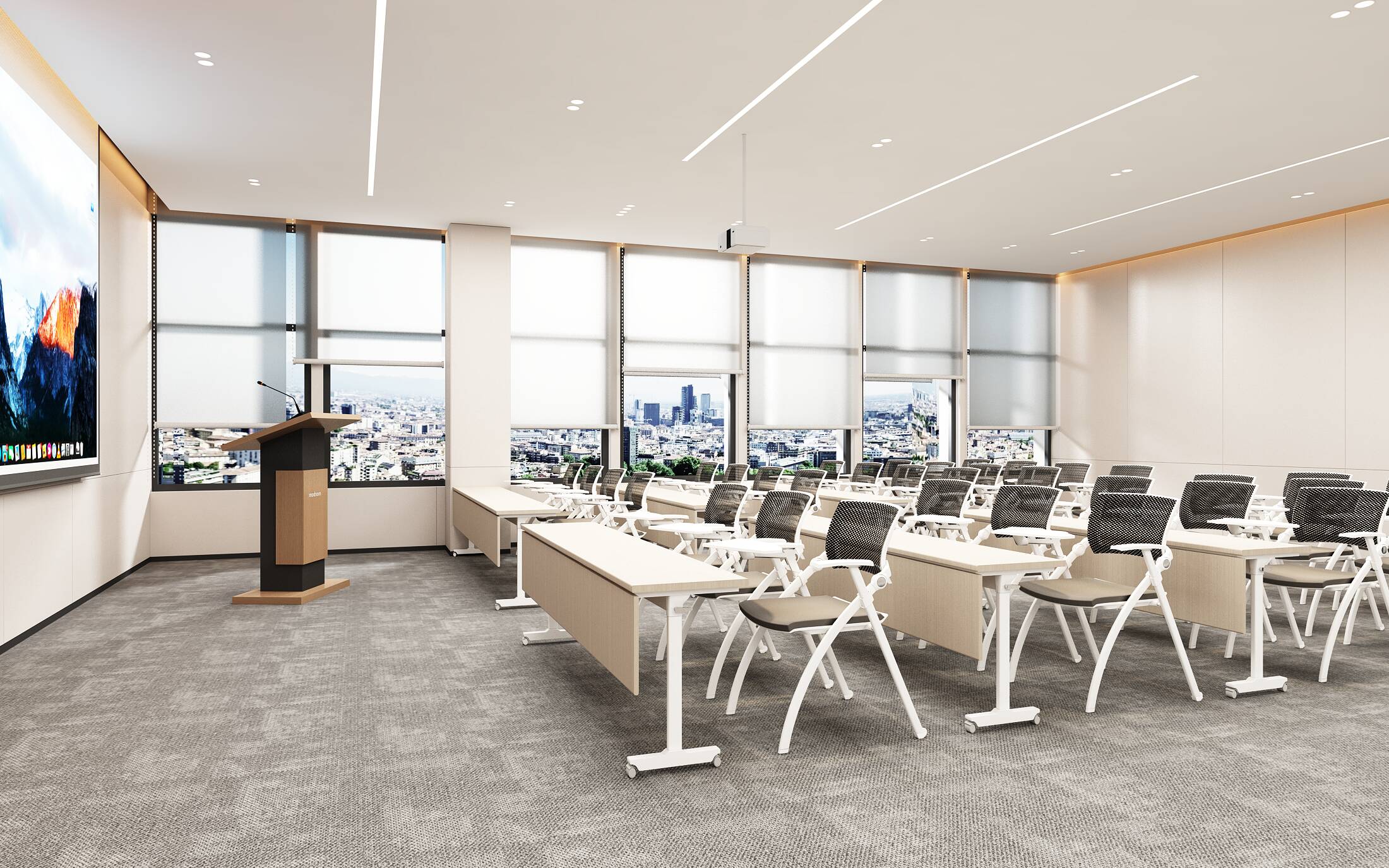 上海辦公室裝修設(shè)計(jì)：升降桌工作站（2025年健康辦公革命）